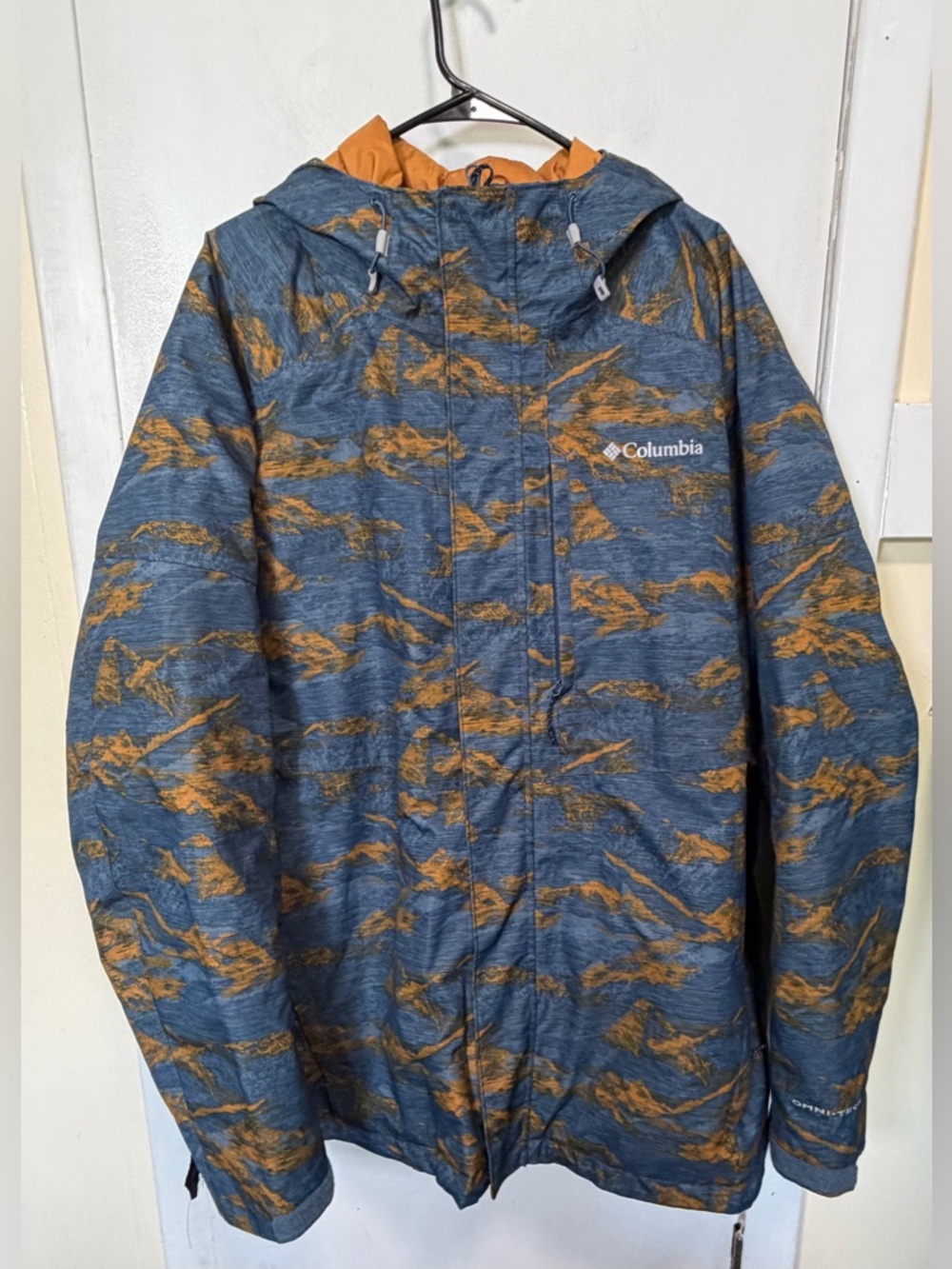 Columbia Nordic Point Interchange Jacket/Coat Blue Orange Camo